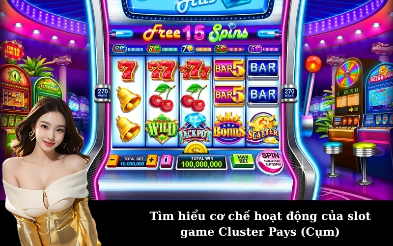 Tìm hiểu cơ chế hoạt động của slot game Cluster Pays (Cụm)